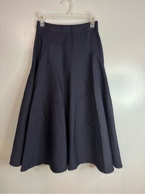 Palmer//Harding Navy A-Line Midi Skirt Size 2